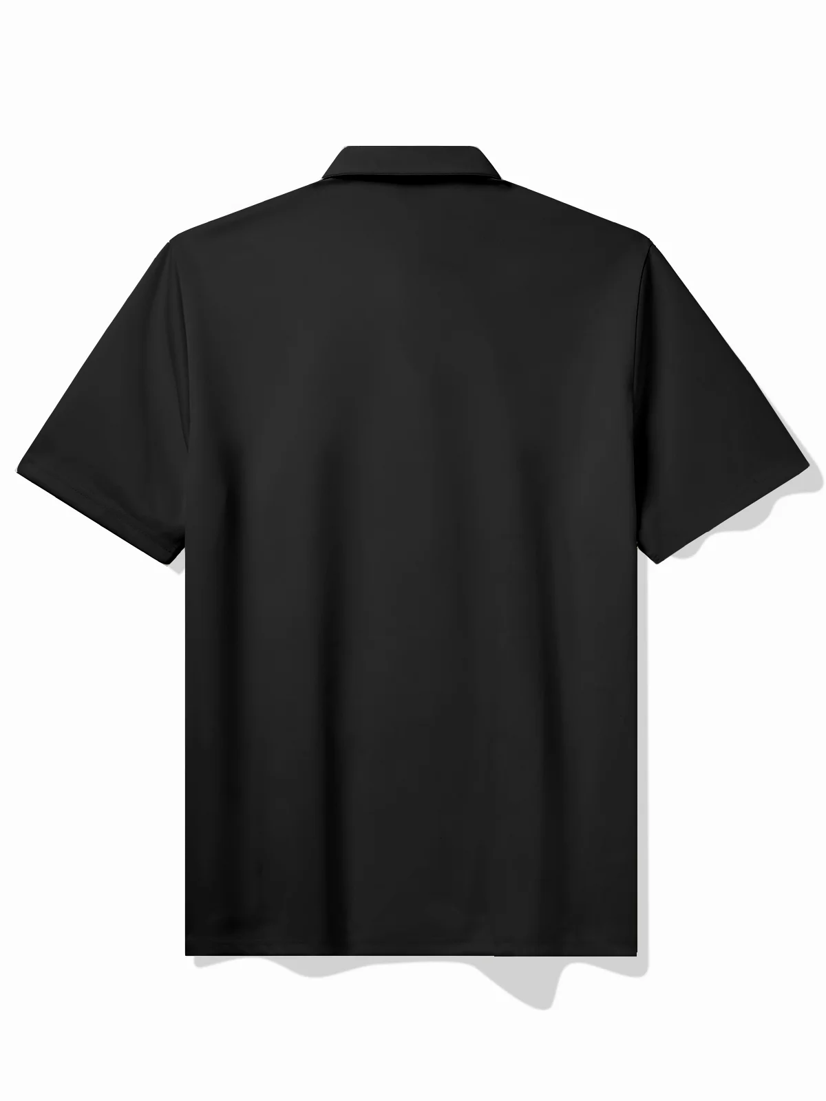 Royaura® Vintage Bowling Stripe Printed Polo Shirt Stretch Comfortable Camping Pullover Polo Shirt Big Tall