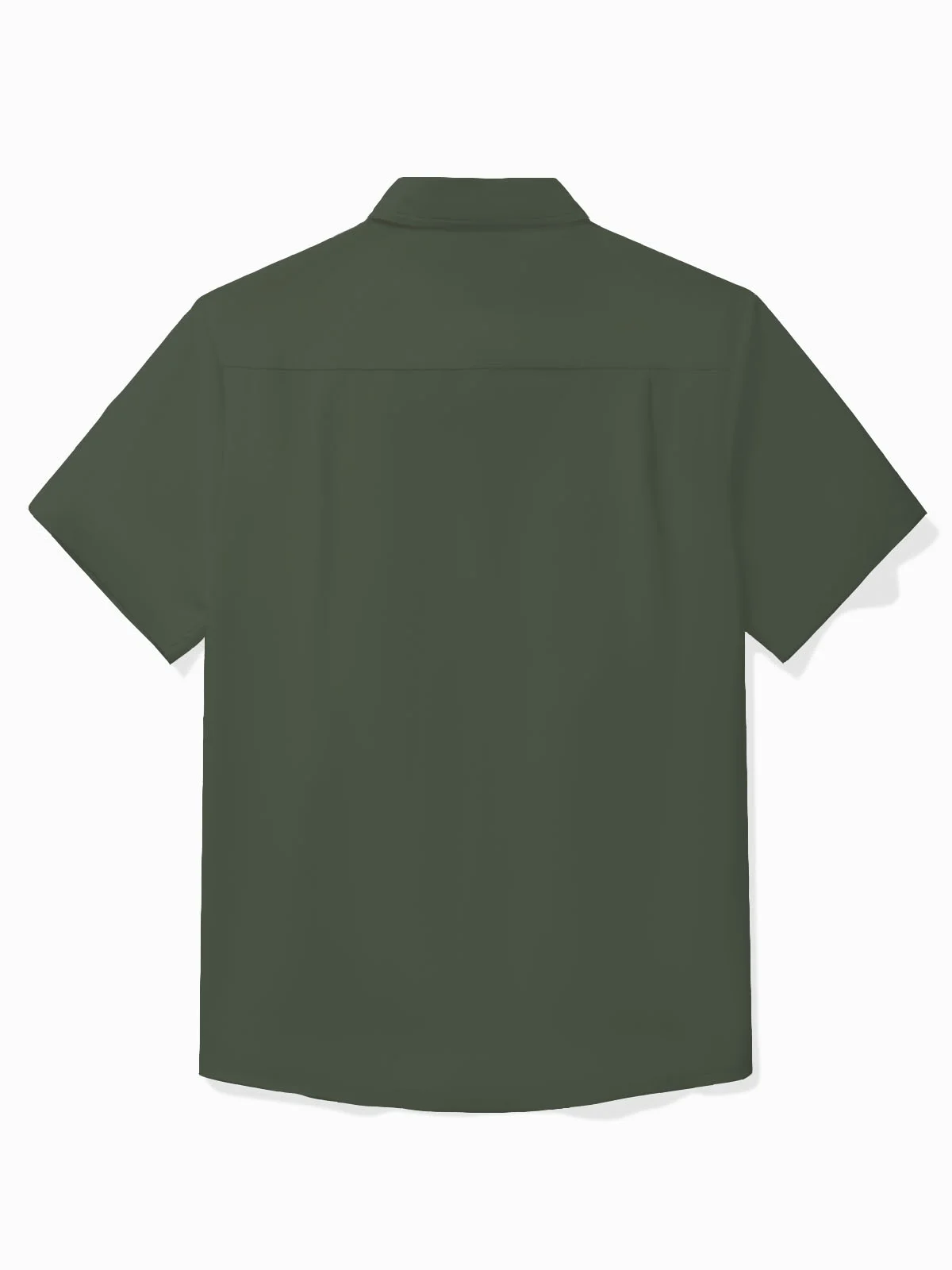 Royaura® Retro Bowling Stripe Contrast Print Men's Button Pocket Short Sleeve Shirt