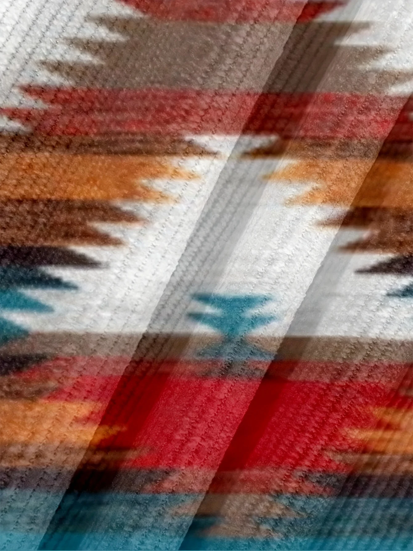 Royaura® Vintage Men's Western Geometric Print Button Wide Stripe Corduroy Cardigan Pocket Jacket