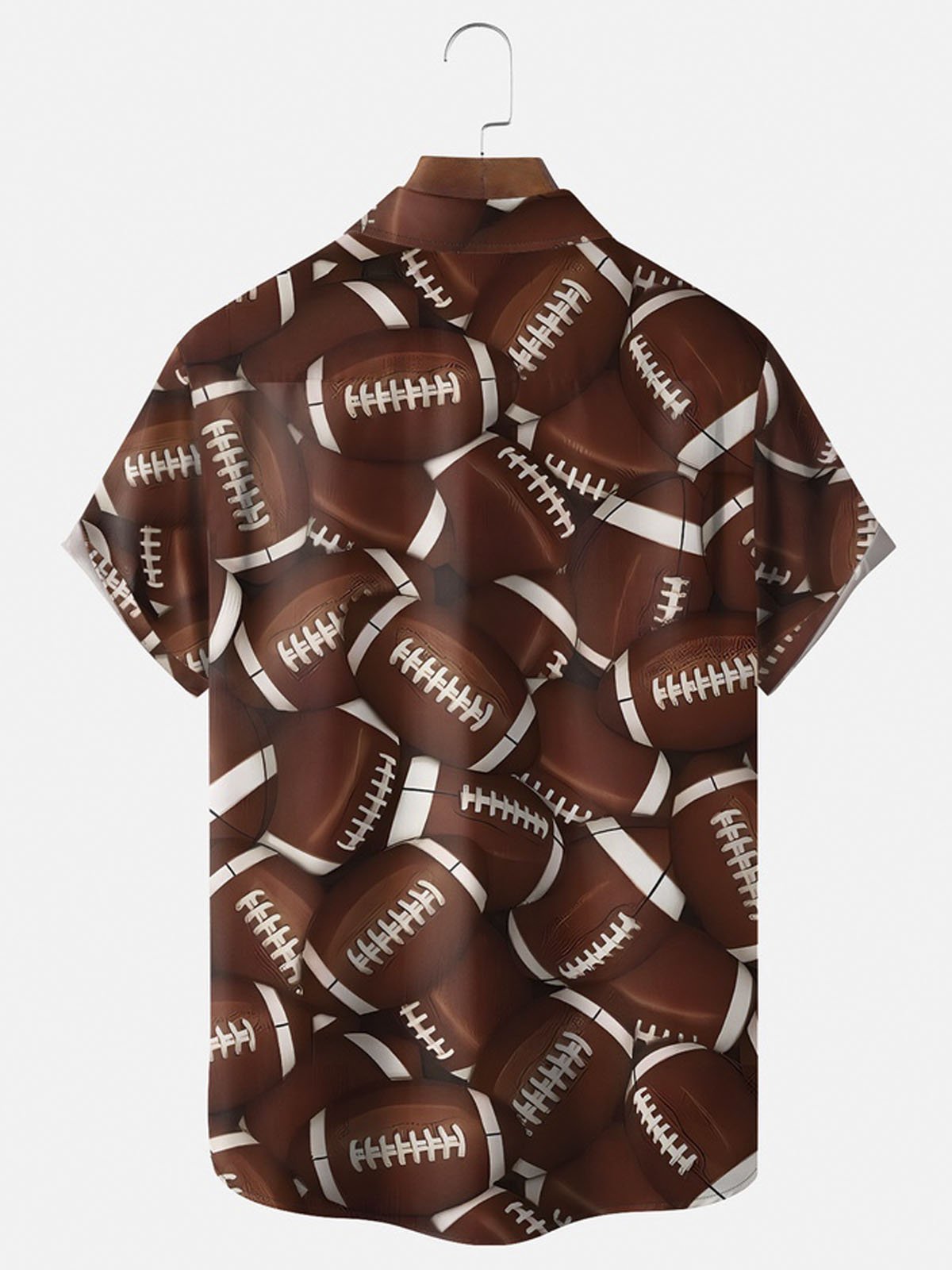 Royaura® Rugby Graphic Button Pocket Short Sleeve Shirt Big & Tall