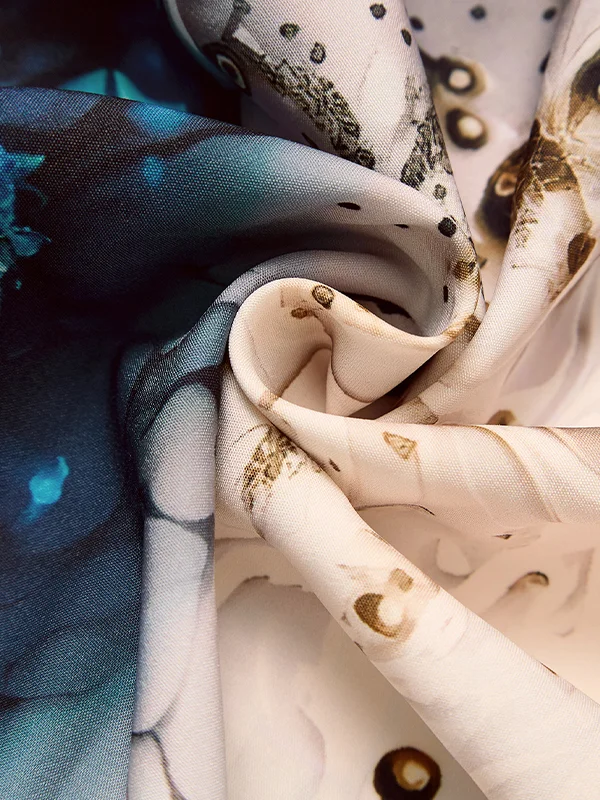 Royaura®  Vintage Floral Art Print Men's Button Pocket Short Sleeve Shirt