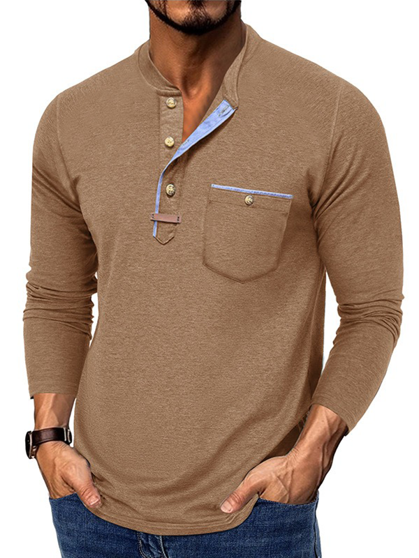 Royaura® Casual Basic Solid Color Long Sleeve T-Shirts Breathable Comfortable T-Shirts