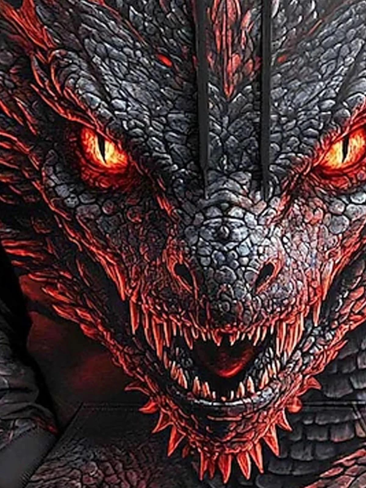 Royaura® Men's Retro Dragon Print Long Sleeve Drawstring Hoodie Big & Tall