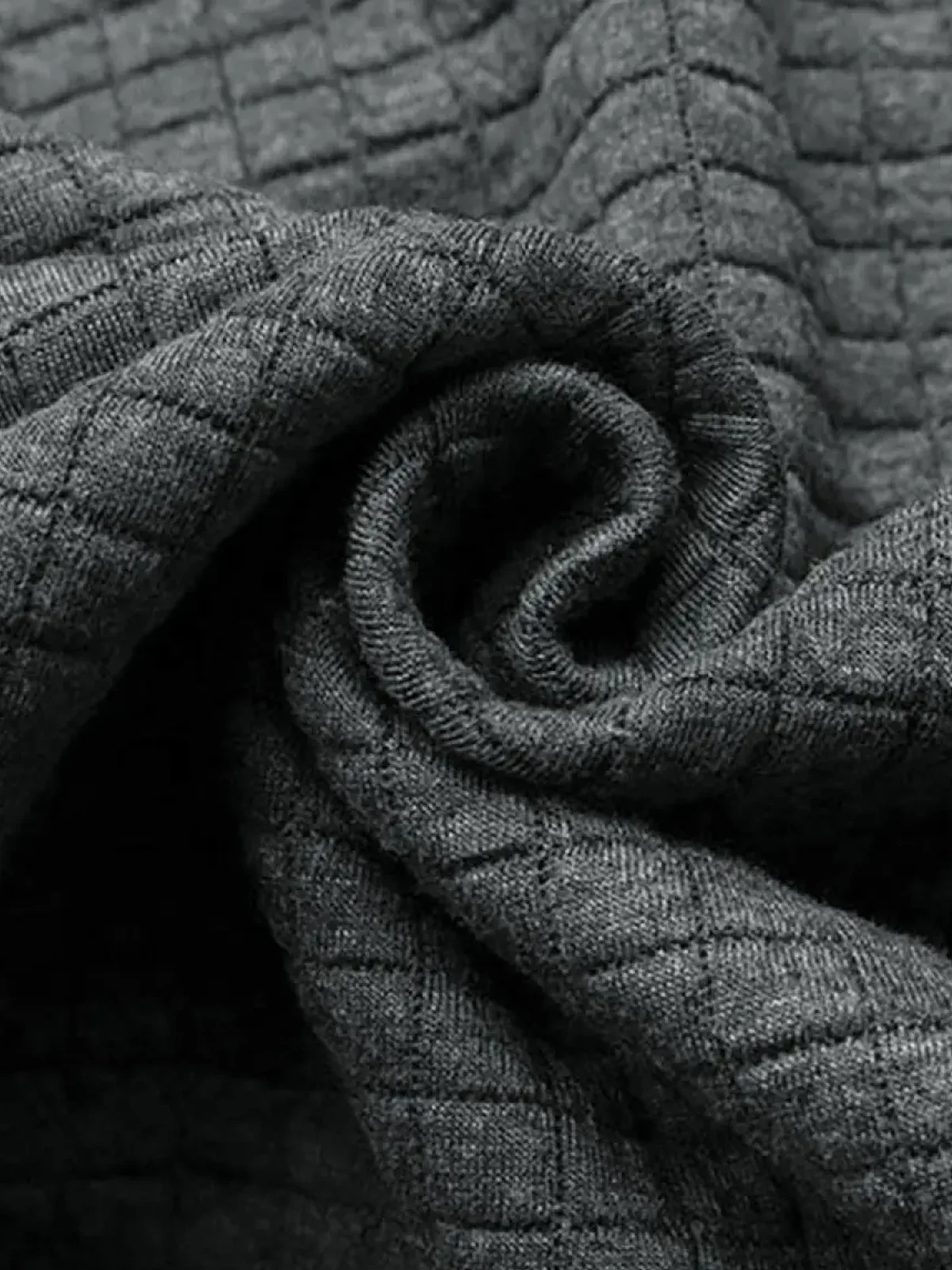 Royaura® Men's Plaid Textured Drawstring Hooded Sweatshirt Big & Tall