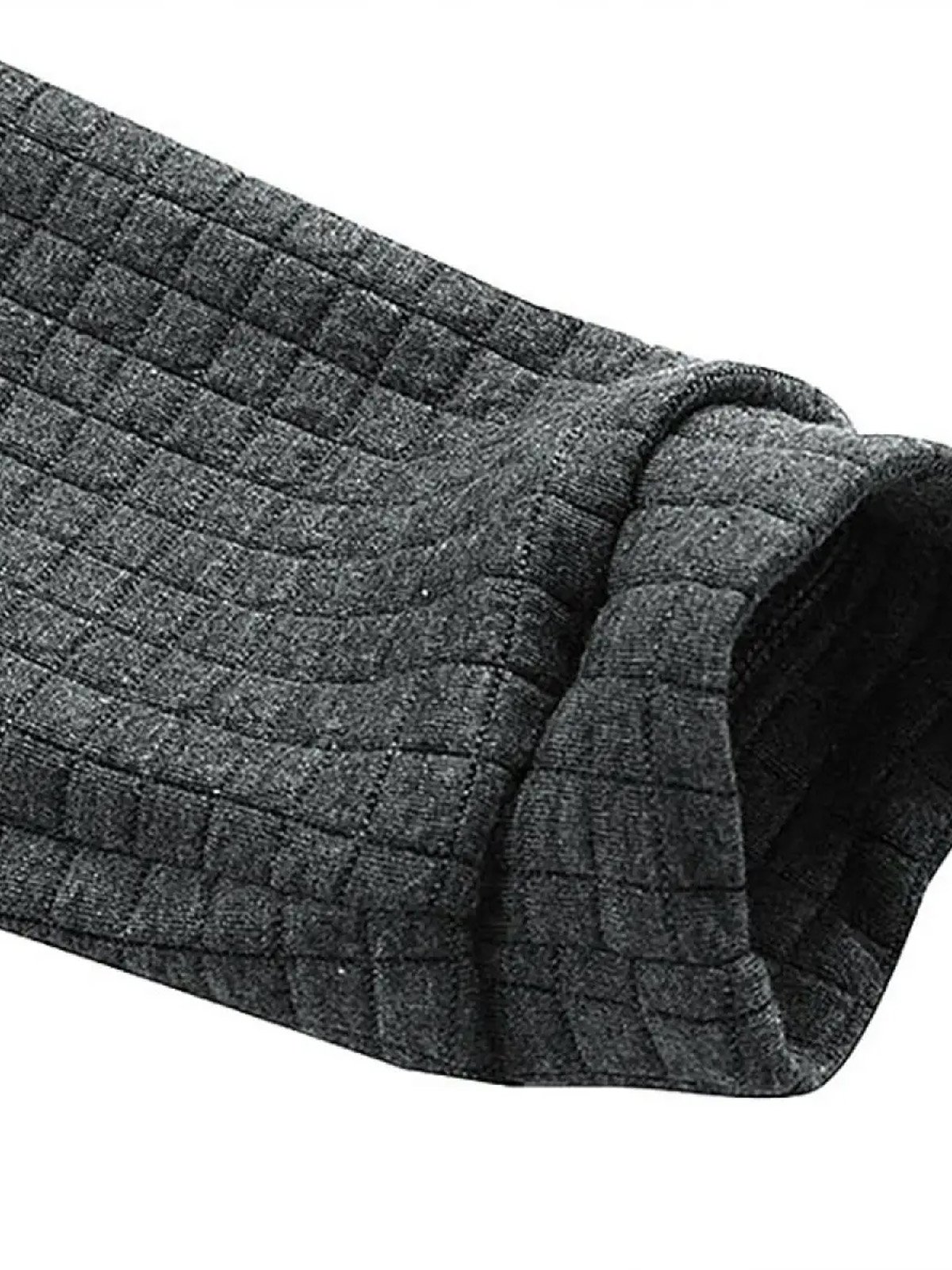 Royaura® Men's Plaid Textured Drawstring Hooded Sweatshirt Big & Tall