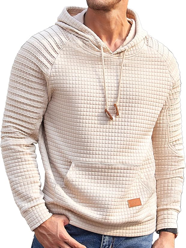 Royaura® Basic Solid Color Print Men's Zipper Long Sleeve Hoodies Big & Tall