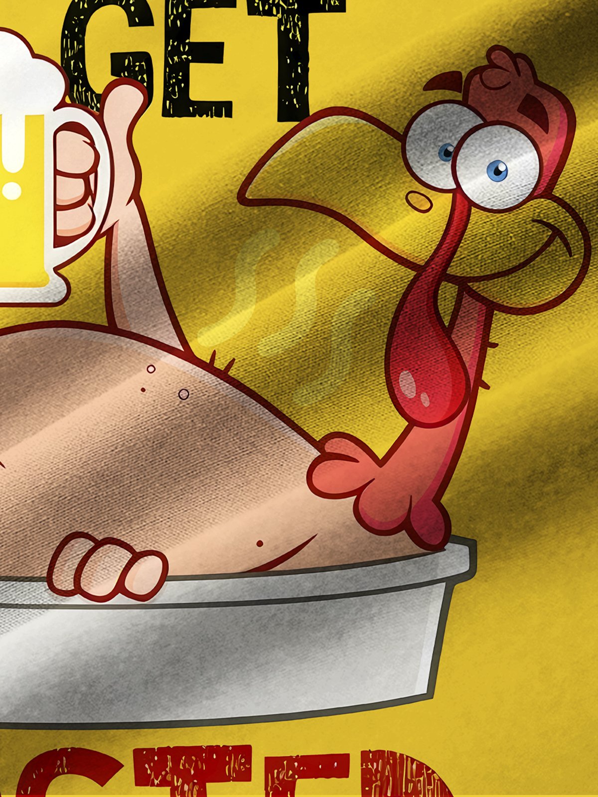 Royaura® Vintage Bowling Thanksgiving Turkey Print Men's Casual Stylish Button Pocket Short Sleeve Shirt Big Tall