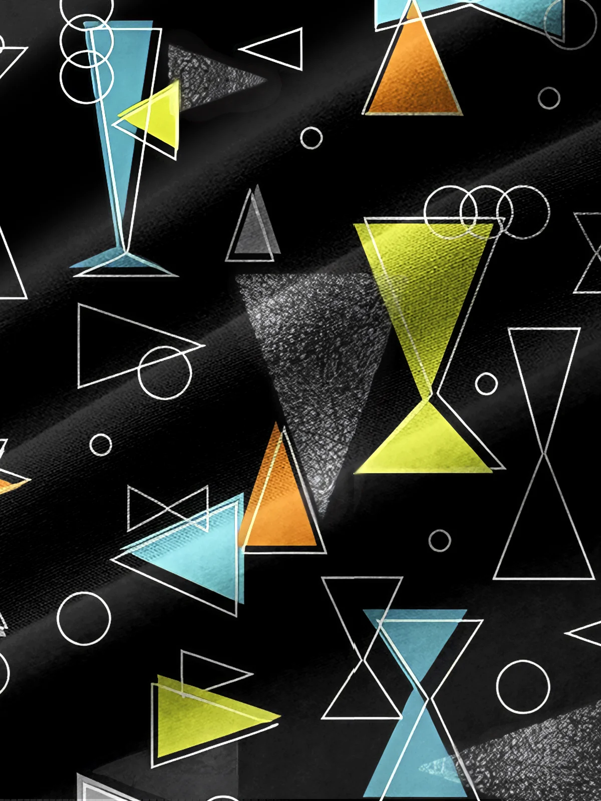 Royaura® Vintage Medieval Atomic Geometry Print Men's Casual Stylish Button Pocket Short Sleeve Shirt Big Tall