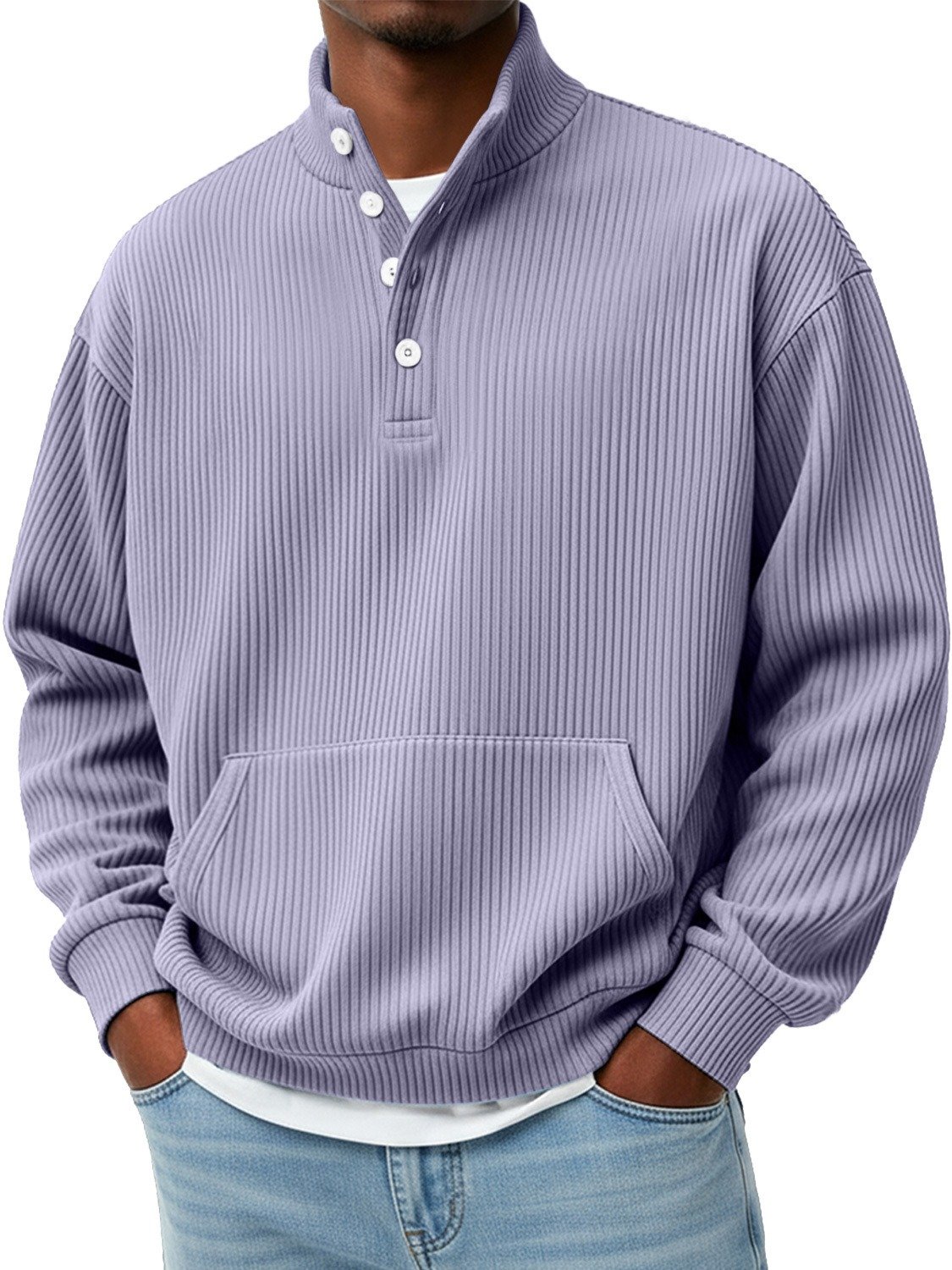 Royaura® Basic Sweatshirt Stretch Comfort Camping Pullover Long Sleeve Sweatshirt Big&Tall