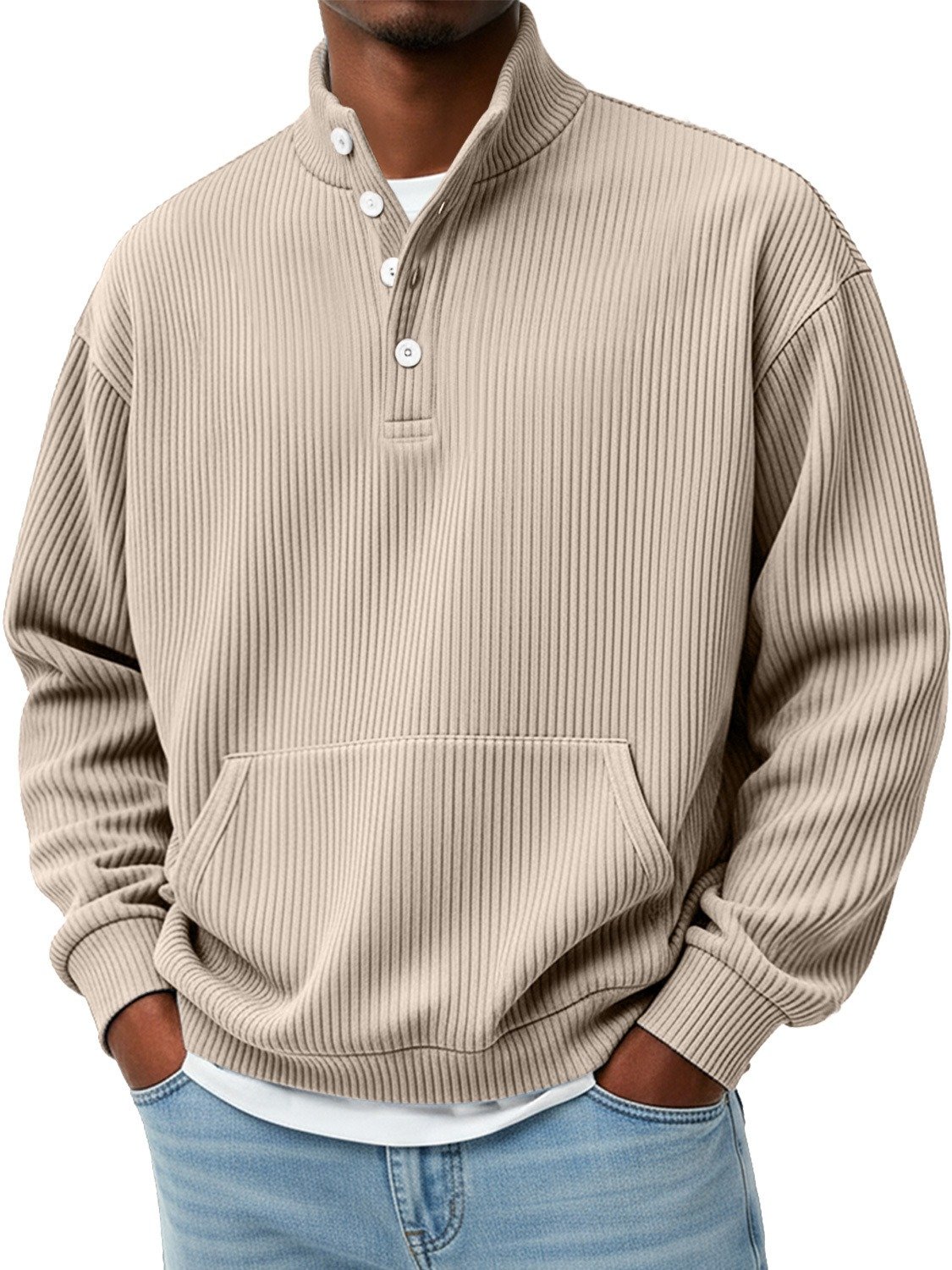 Royaura® Basic Sweatshirt Stretch Comfort Camping Pullover Long Sleeve Sweatshirt Big&Tall