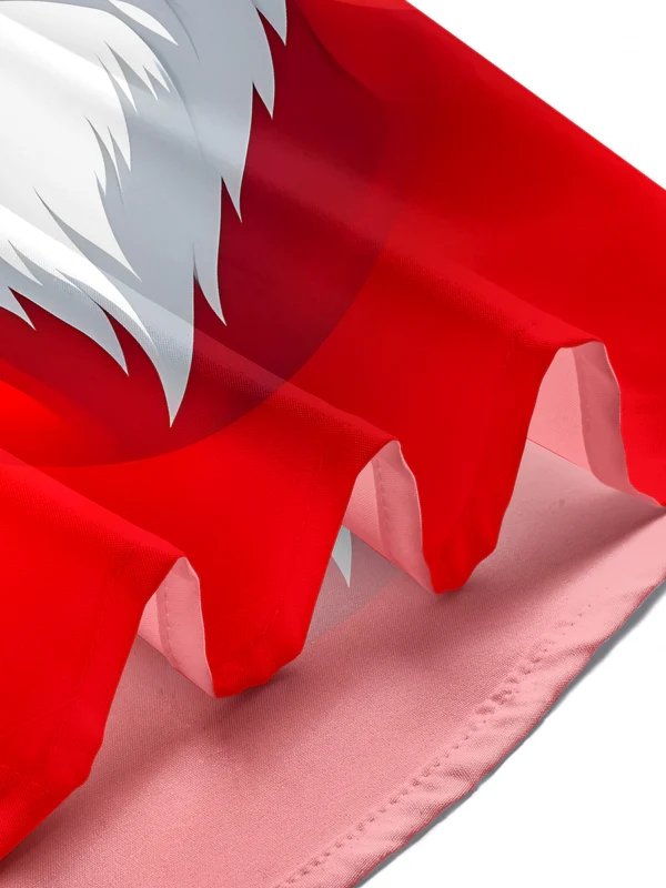 Royaura® Fun Christmas Old Man Sunglasses Print Men's Round Neck Short Sleeve Big & Tall