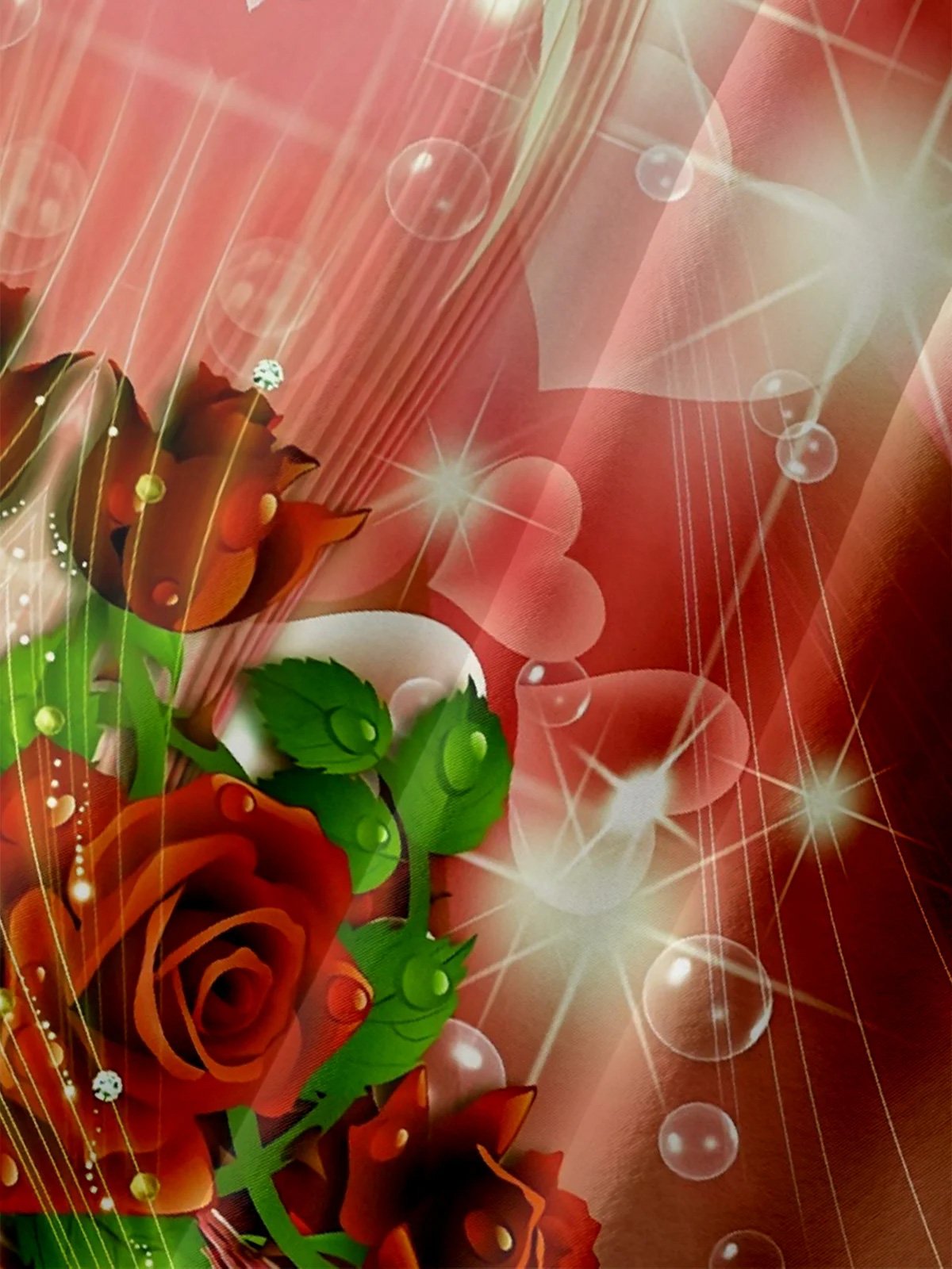 Royaura® Retro Valentine's Day Print Men's Button Pocket Short Sleeve Shirt Big & Tall