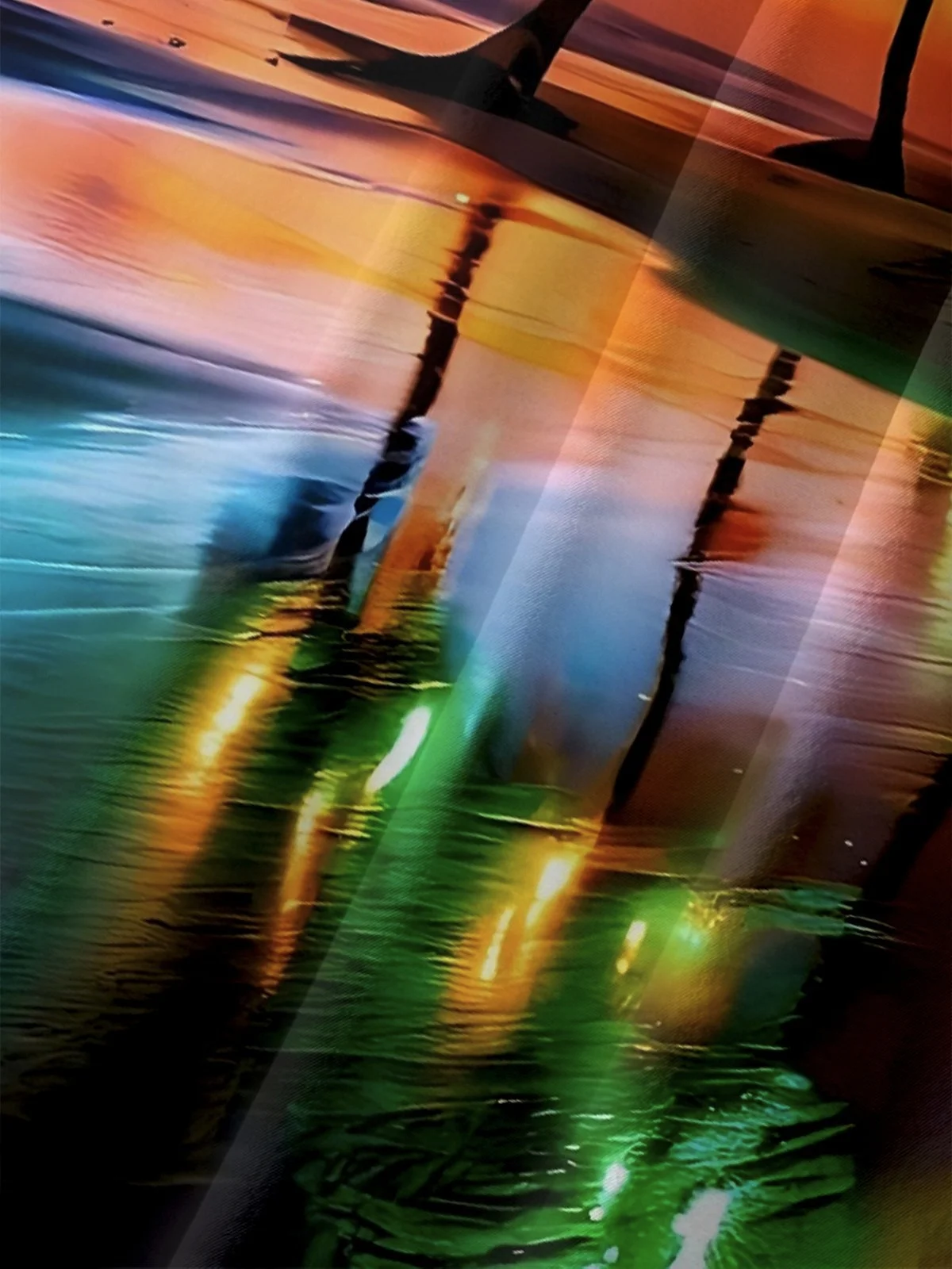 Royaura® Hawaiian Christmas Palm Tree Print Men's Button Pocket Short Sleeve Shirt Big & Tall