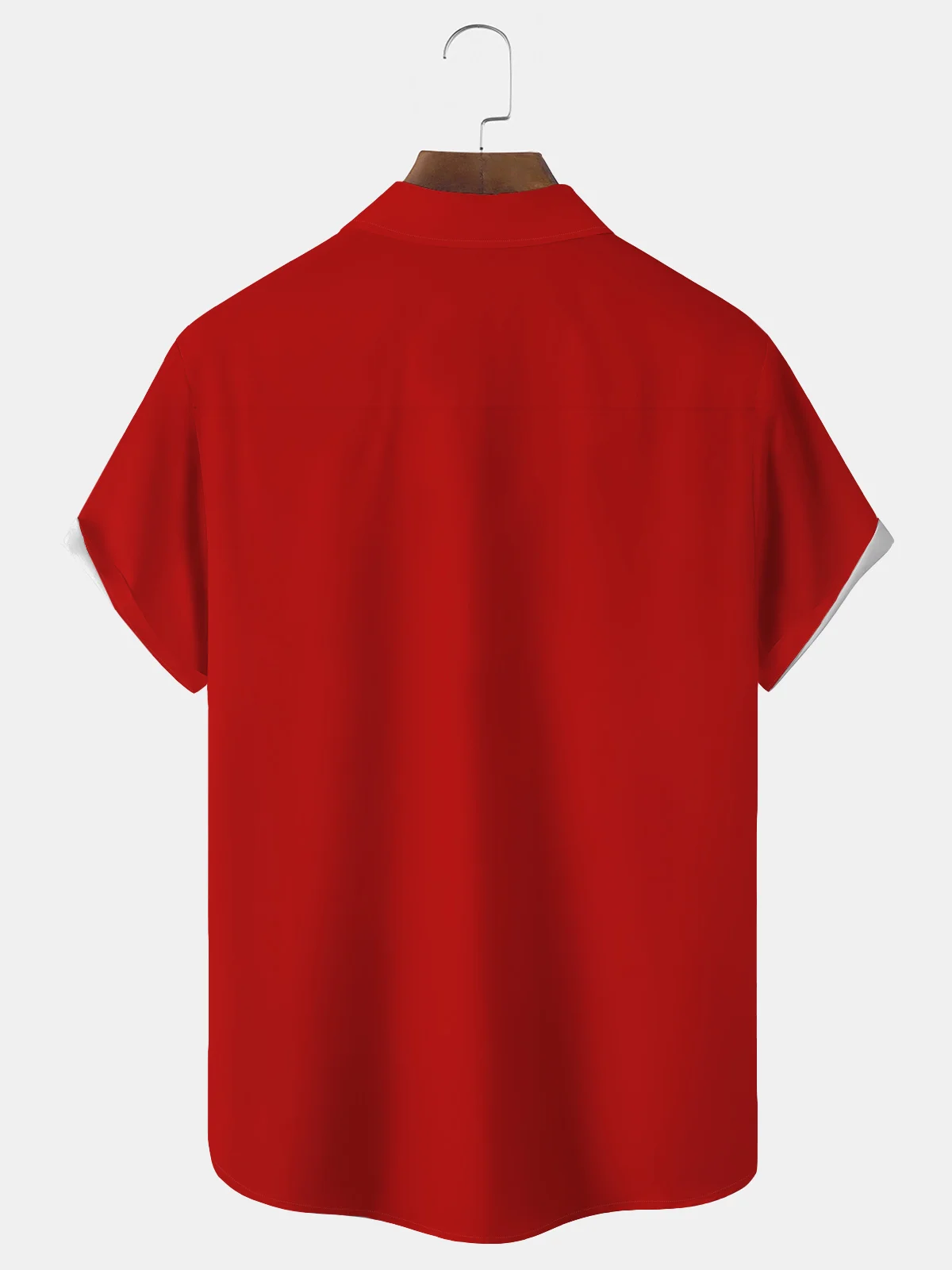 Royaura® Mens Christmas shirts  Striped Print Men's Button Pocket Short-Sleeve Hawaiian Shirt Big & Tall