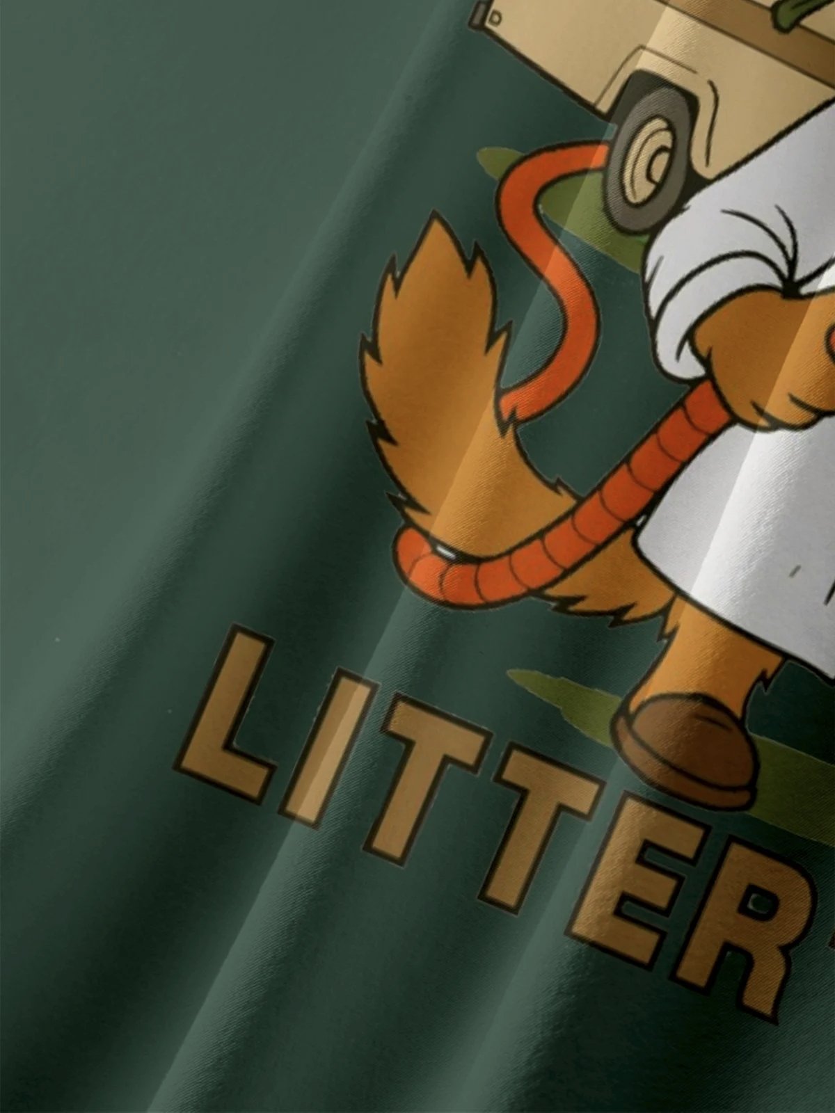 Royaura® Retro Holiday Christmas Cartoon Cats Car Print Men's Button Pocket Short Sleeve Shirt Big & Tall