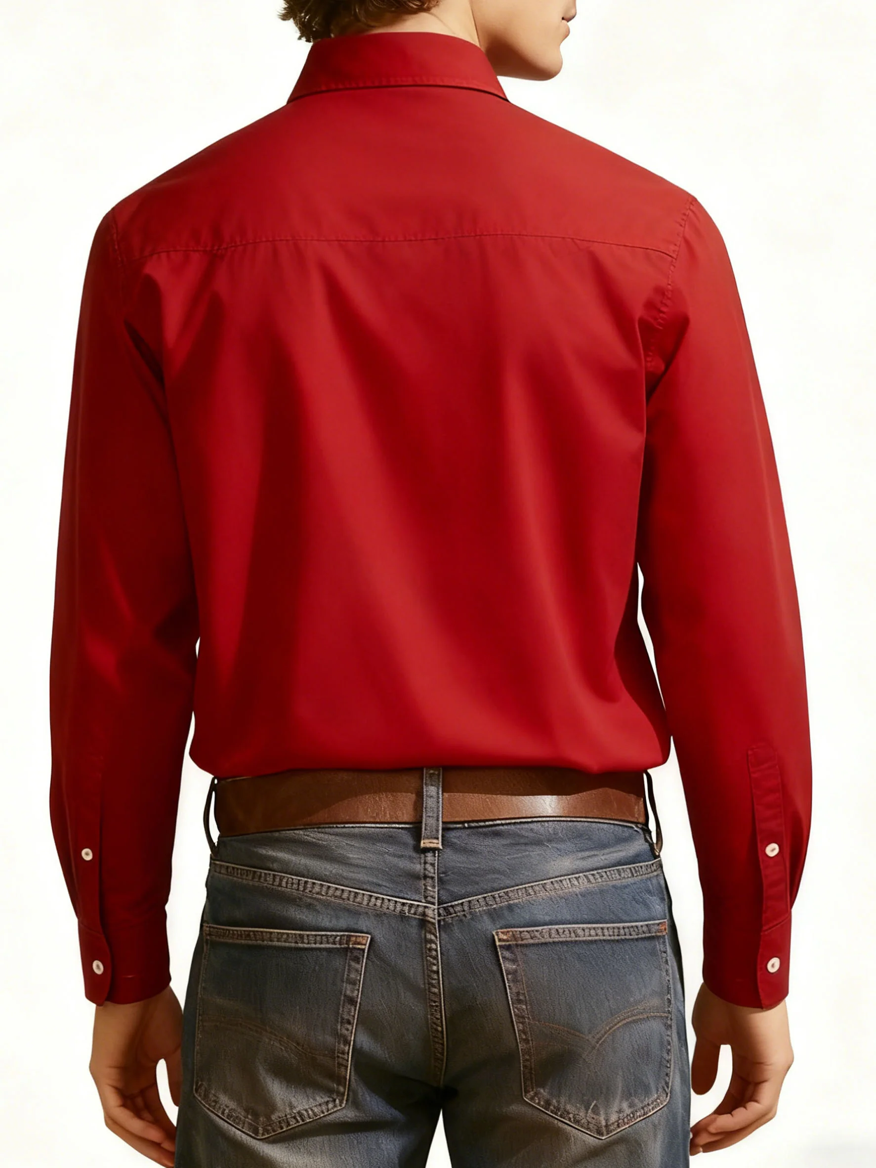 Royaura® Christmas Pattern Print Men's Lapel Button-Down Long Sleeve Shirt Big & Tall