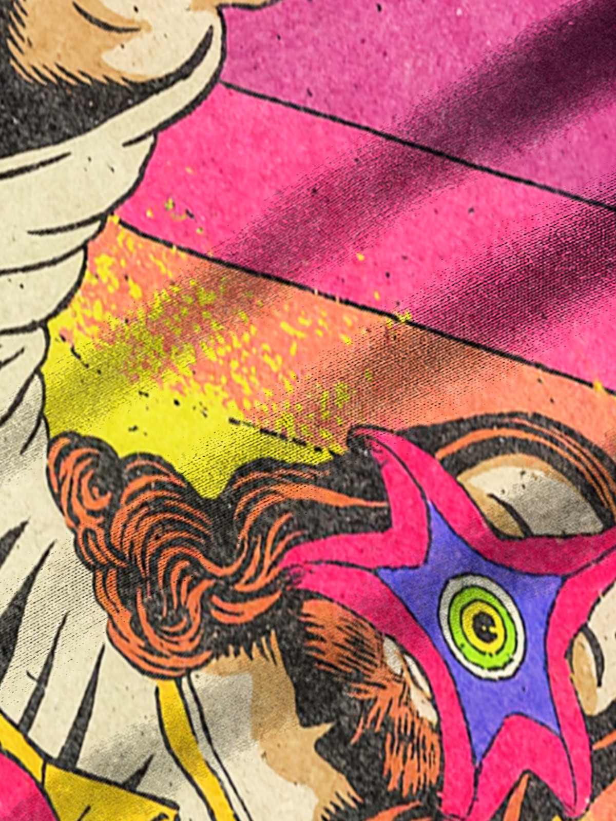 Royaura® Men's Valentine's Day Jesus Superstar Print Retro Short Sleeve Shirt Big & Tall