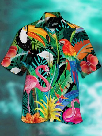 Summer Flamingo Vacation Shirts for Men
