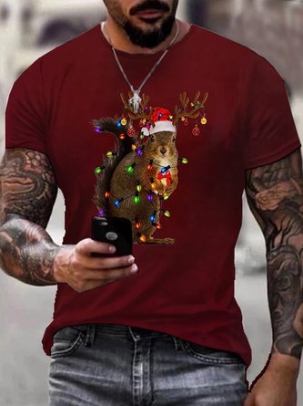 Royaura Men's Holiday Christmas T-Shirt