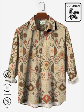 Royaura European Pattern Men's Vintage Vegetal Hawaiian Shirt