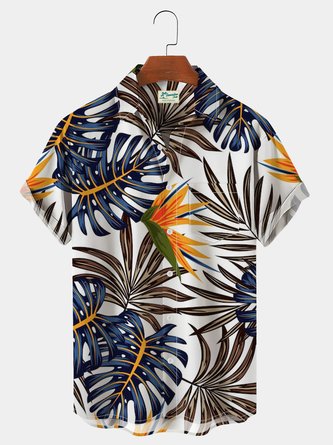 Royaura Hawaiian Palms Men's Short Sleeve Shirt