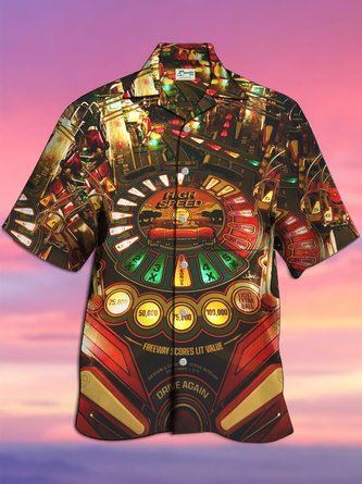 Royaura Vintage Casino Las Vegas Poker Hawaiian Oversized Aloha Shirt