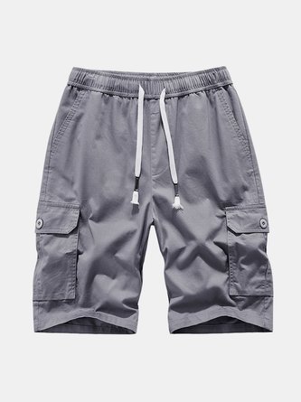 Royaura Cotton Cargo Shorts Men's Big & Tall Casual Shorts Sports Cropped Pants