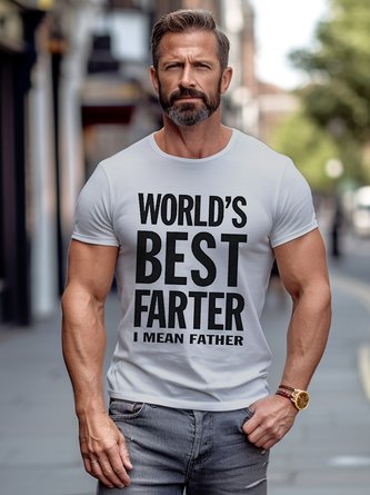 Royaura Funny Father's Day World's Best Father I Mean Father T-shirt