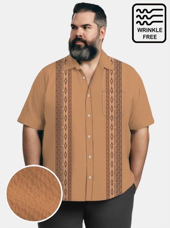 Big & Tall Vintage Stripes Free Seersucker Men's Shirts