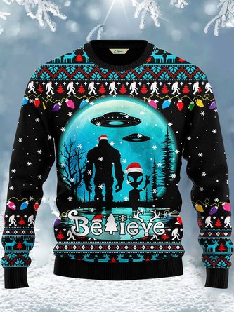 Royaura Christmas Holiday Cartoon Funny Men's Drawstring Hoodies Stretch Camp Pullover Big Foot Sweatshirts