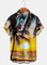 Men's Hawaiian Shirt Beach Landscape Coconut Tree Print Cotton Blend Short Sleeve Shirt