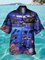 Men's Ocean Creatures Print Hawaiian Short Sleeve Shirt