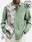 Mens Cotton Linen Coconut Tree Holiday Series Linen Shirts & Tops