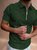 Men's Summer Zip Striped Short Sleeve POLO Golf Shirt