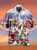 Men's santa printed christmas gift hawaiians shirt