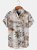 Casual Tactical Men's Shirt Coconut Tree Graphic Short Sleeve
