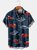 Mens Nascar Vintage Cars Print Casual Breathable Short Sleeve Hawaiian Shirts