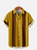 Mens Comfortable Casual Ethnic Stripes Design Hawaiian Short Sleeve Shirts