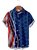 Men's Casual Shirts Independence Day American Flag Stars Art Wrinkle Free Tops