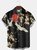 Men's Vintage Hawaiian Shirts Chinoiserie & Oriental Art Pattern Crane Wrinkle Free Tops