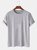 Men's Casual Basic White T-Shirt Round Neck Pure Cotton Plain All-match Tops