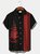 Royaura Men's Vintage Bowling Christmas Hawaiian Button Short Sleeve Shirt