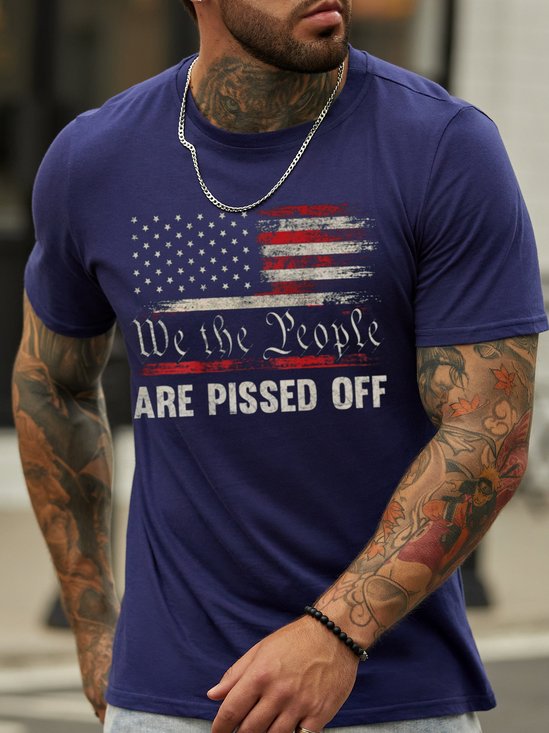 We The People Are Pissed Off Memorial Day Men's Patriotic T-Shirts & Tops