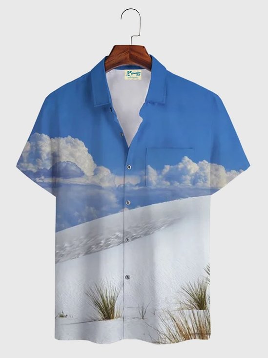 Blue Clouds Abstract Shirts & Tops