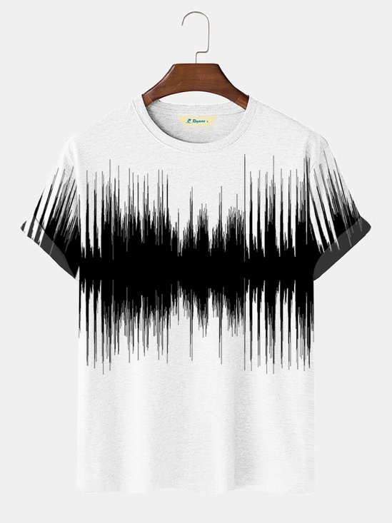 Royaura Abstract Art Print Stretch Breathable Men's Short Sleeve T-Shirt
