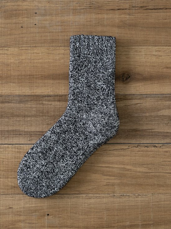 Royaura fleece warm and sweat-absorbent men's outdoor home socks