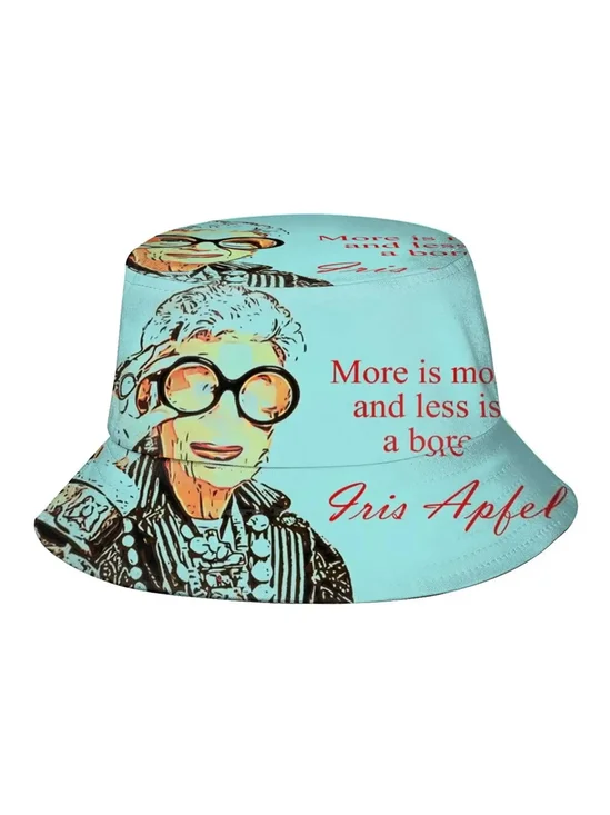 Men's Fashion Queen "More Is More, And Less Is Bore" Printed Bucket Hat