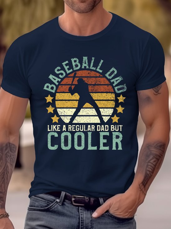 Royaura® 50's Vintage Cartoon Men's T-Shirt Baseball Dad Tops Big Tall
