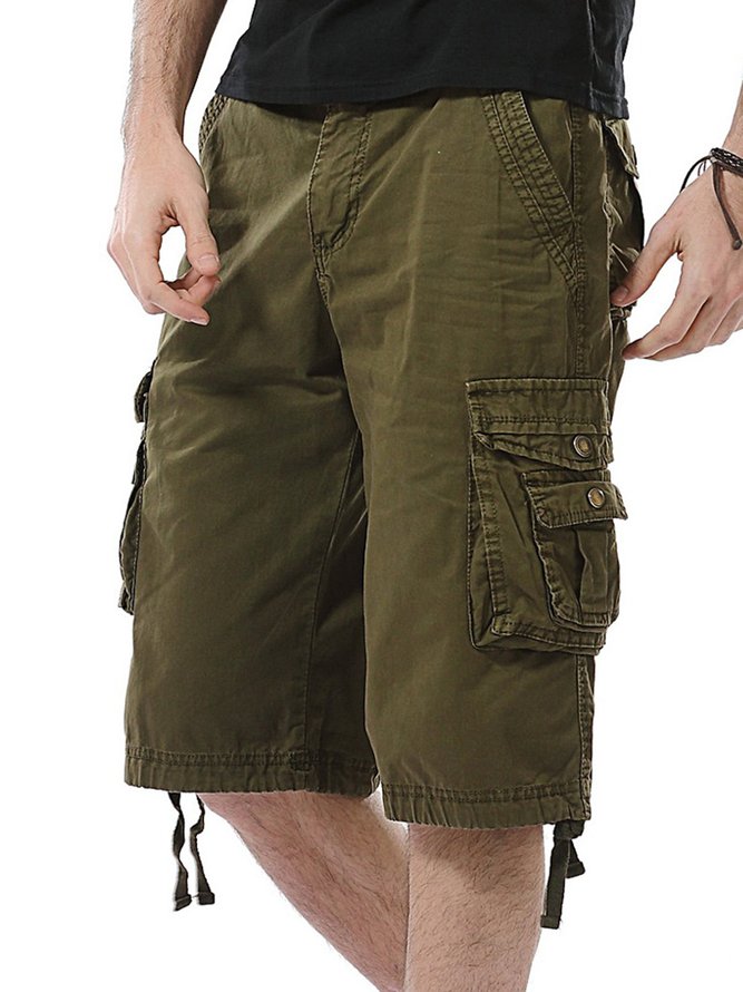 Men loose large size casual shorts