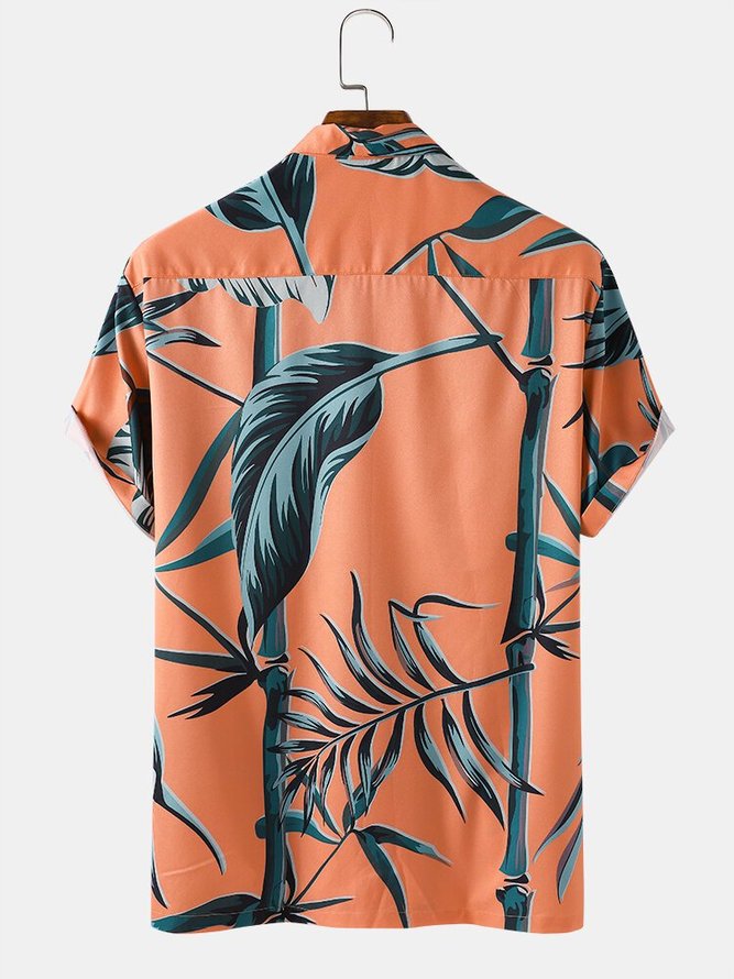 Summer Bamboo Authentic Hawaiian Shirts For Men